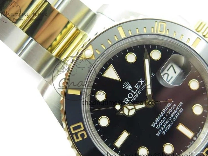 41mm 126613 LN YG Bracelet SS YG Dial Best Black SS Maker BP Edition Submariner on 0226